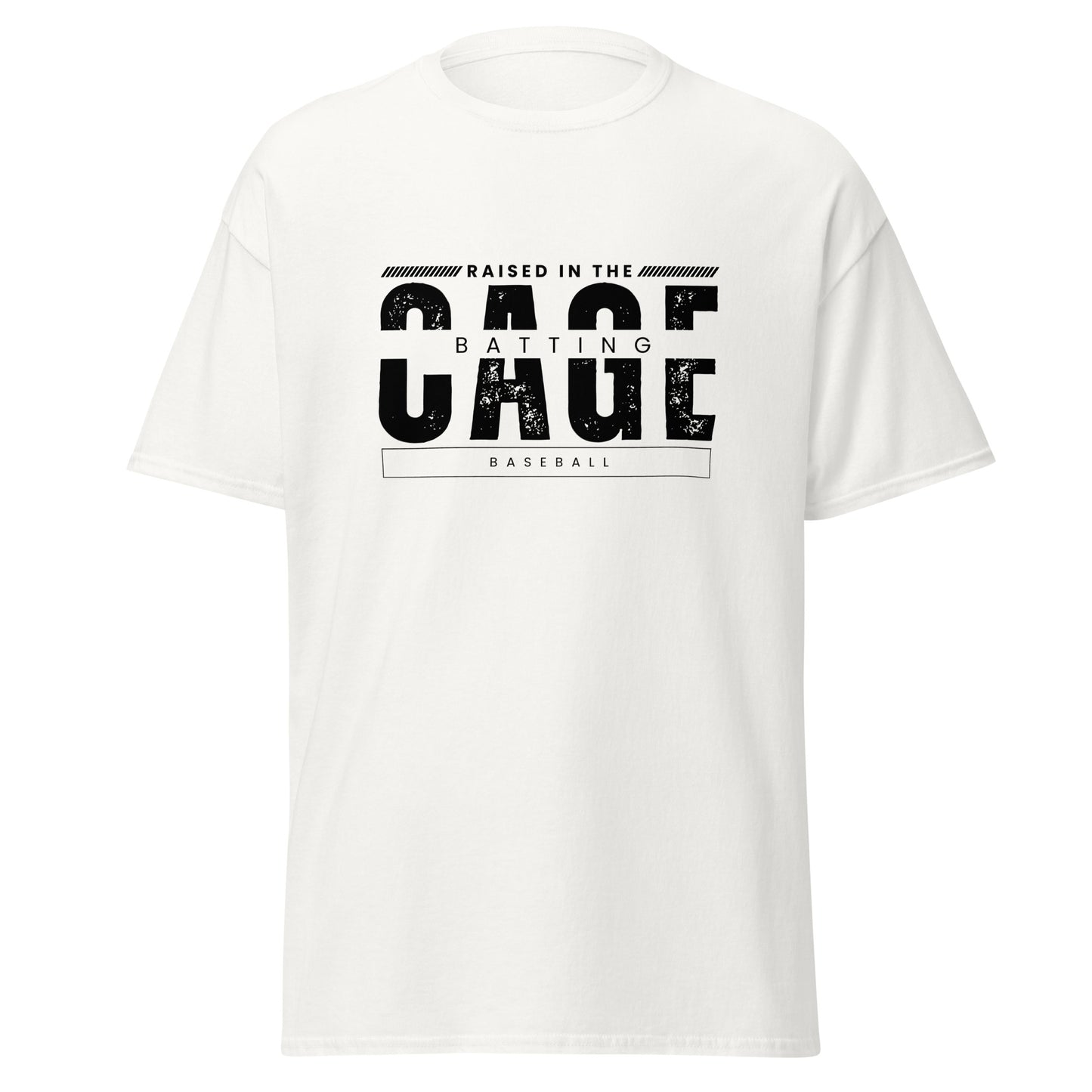 Baseball T-Shirt - Raised in the Batting Cage hell