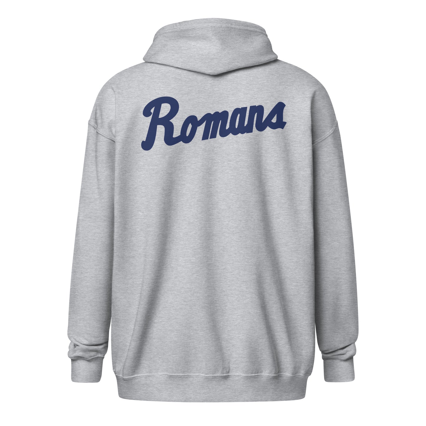 Unisex Zip Jacke - Baseball/Softball - Romans L und Schriftzug grey/white