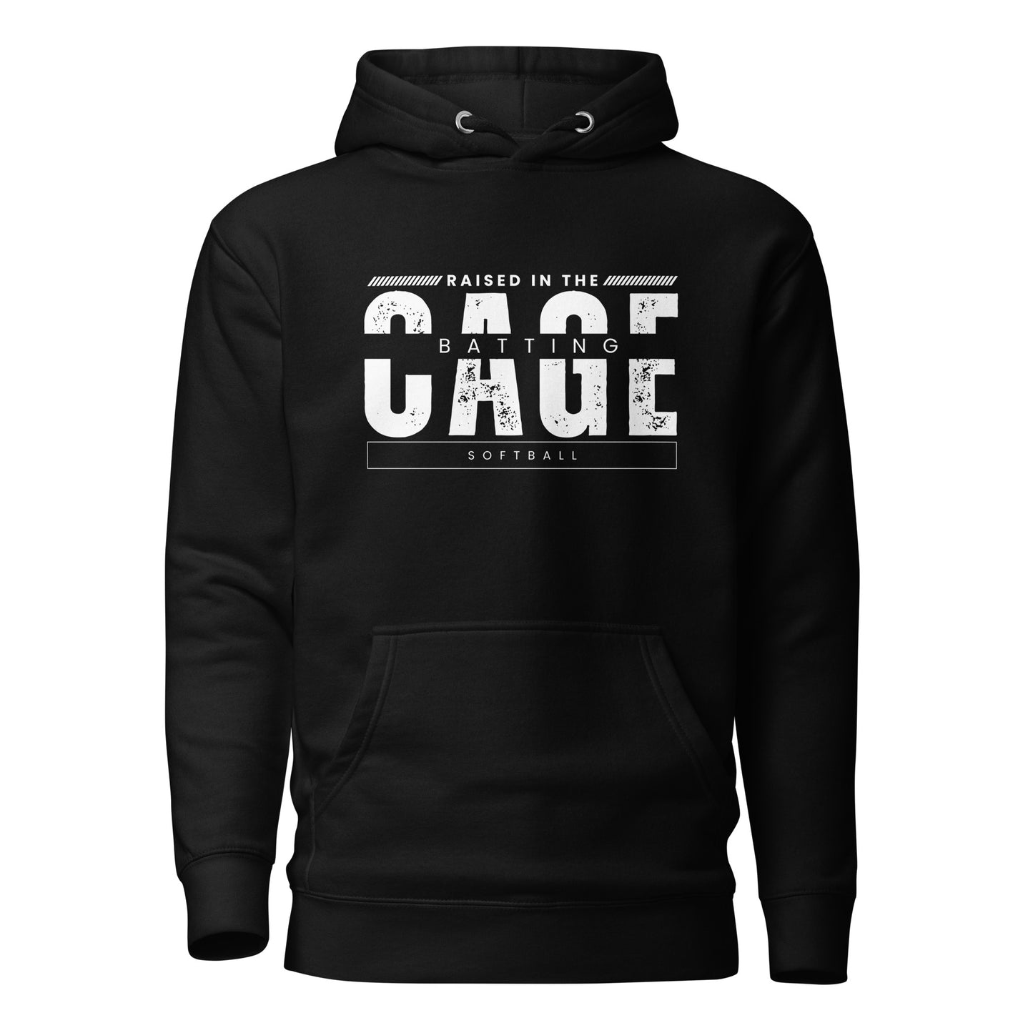 Unisex Hoodie - Softball Raised in the Batting Cage