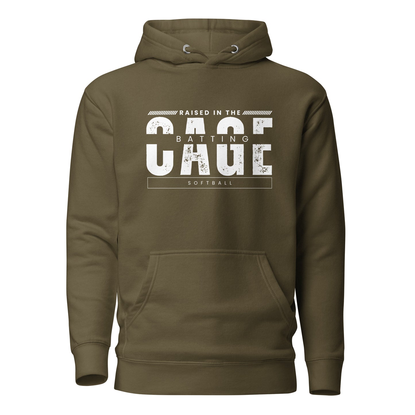 Unisex Hoodie - Softball Raised in the Batting Cage