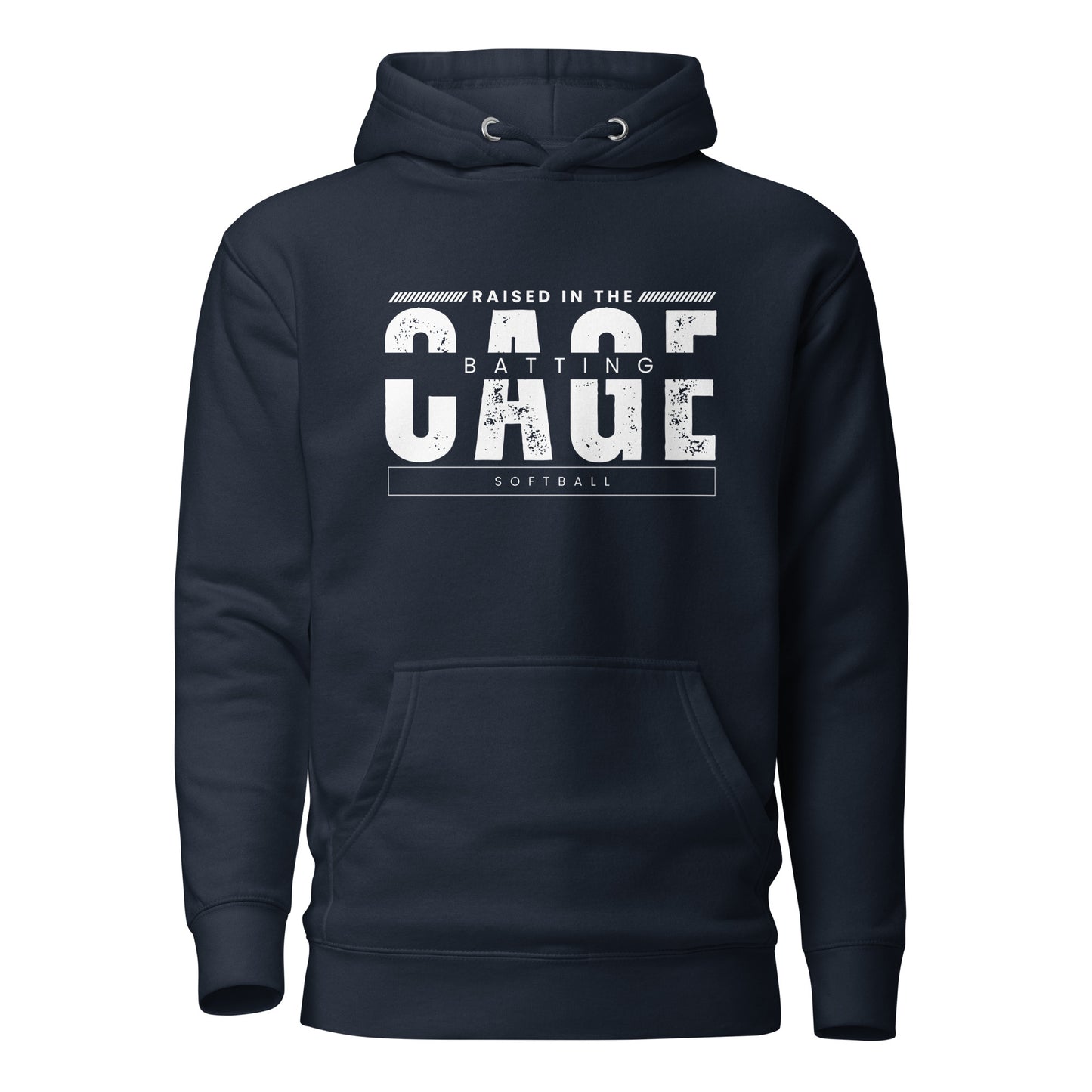 Unisex Hoodie - Softball Raised in the Batting Cage