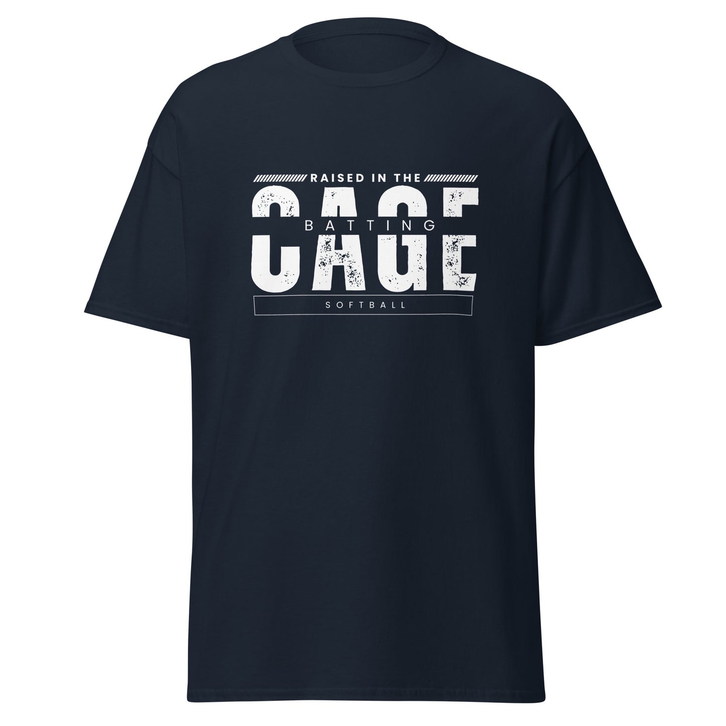 Unisex T-Shirt - Raised in the Batting Cage Softball