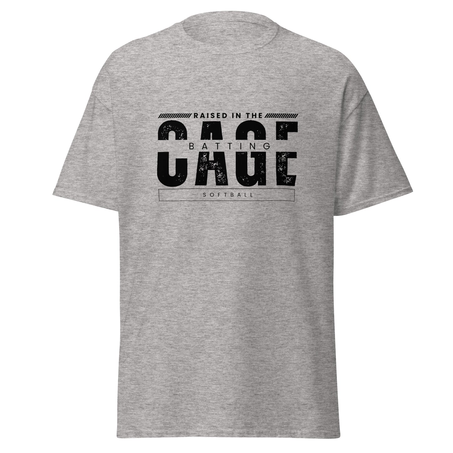 Unisex T-Shirt - Raised in the Batting Cage Softball hell