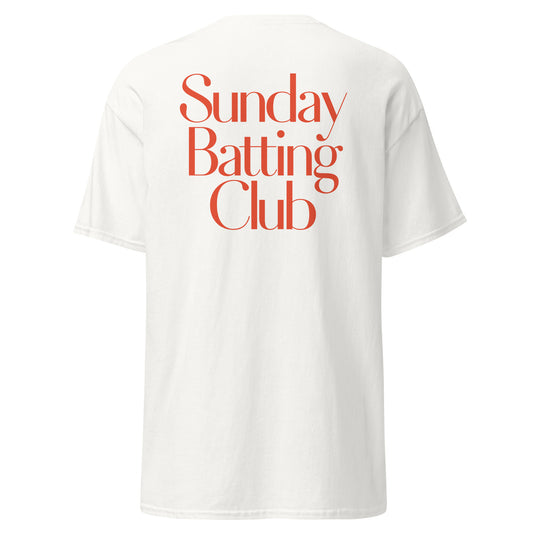 Unisex T-Shirt - Baseball - Softball - Sunday Batting Club - orange
