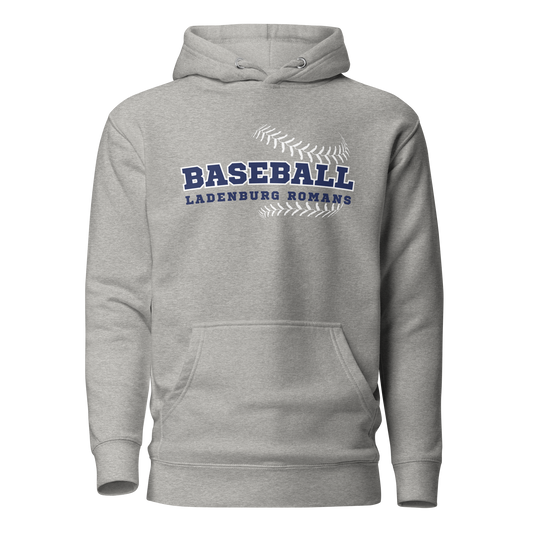 Unisex Hoodie - Ladenburg Romans Baseball grey