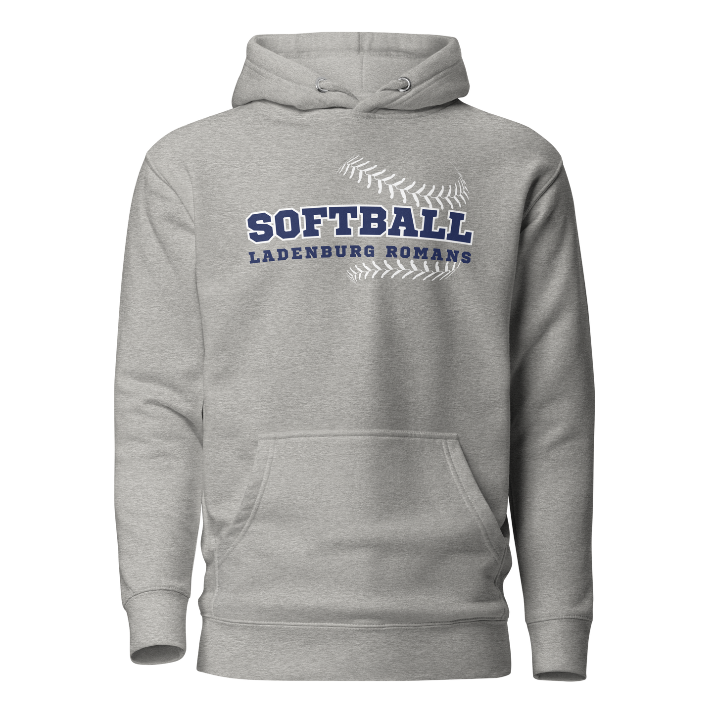 Unisex Hoodie - Ladenburg Romans Softball grey