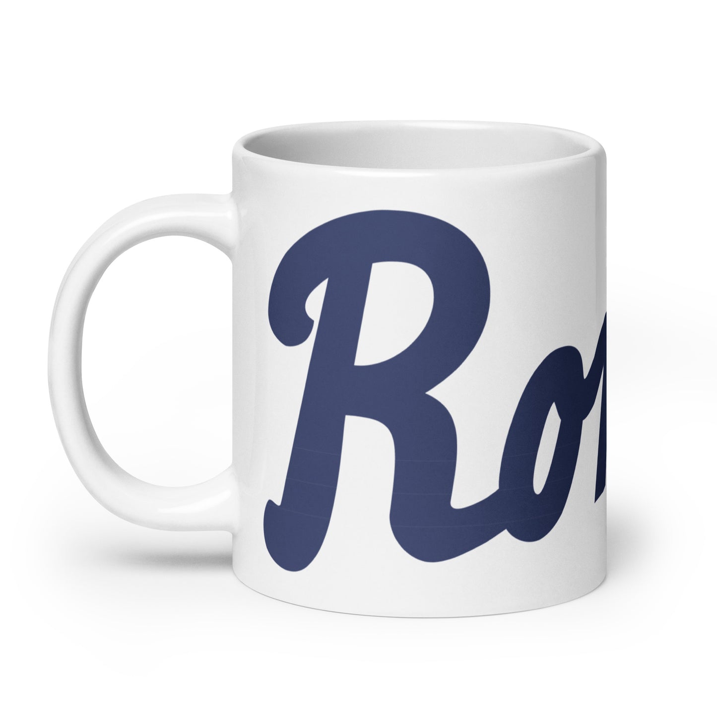 weiße Tasse - Romans Schriftzug